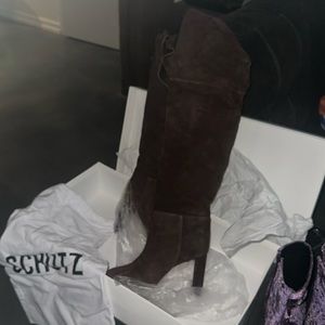 Schutz Austine Casual Over the Knee Suede Boot